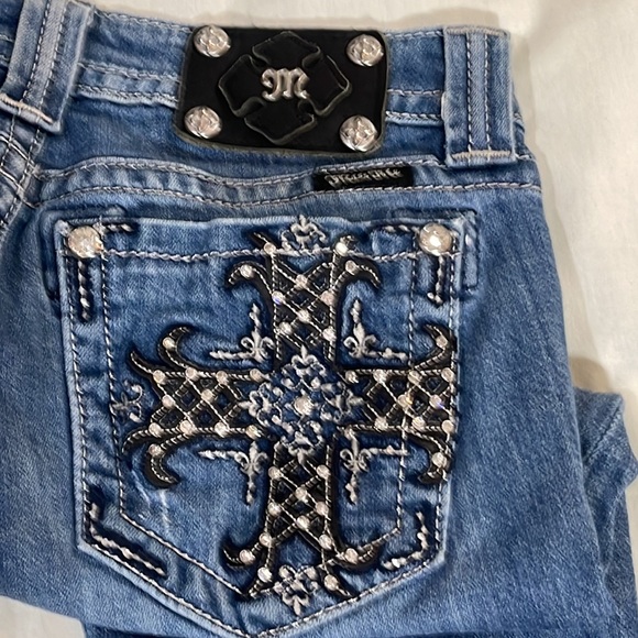 MissMe MP6224B Mid Rise Boot Size 28 Distressed EXCELLENT PREOWNED SHAPE - Picture 10 of 11